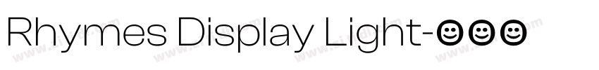 Rhymes Display Light字体转换